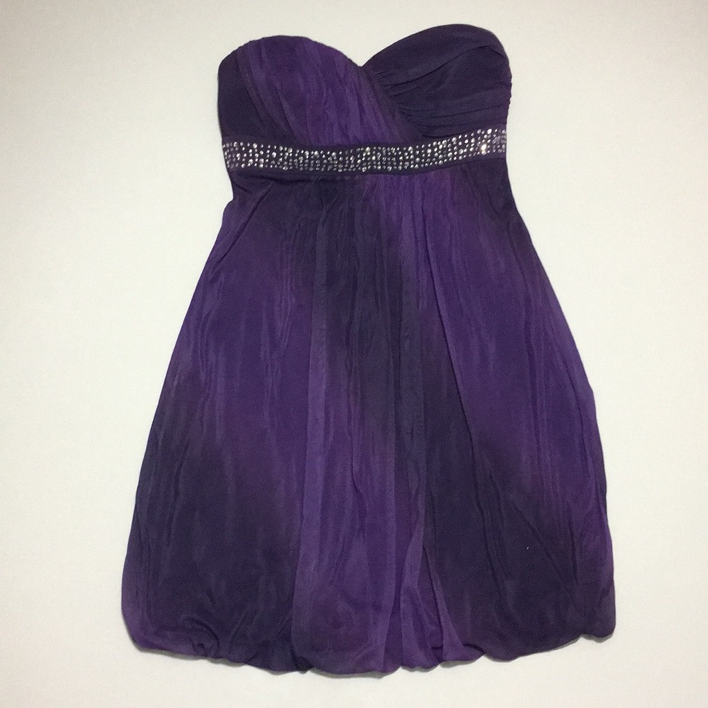 NWT rhinestone & purple Holiday dress
